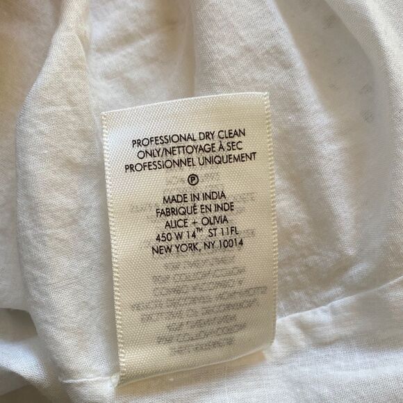 White Eyelet Puff Sleeve Dress - Picture 6 of 6